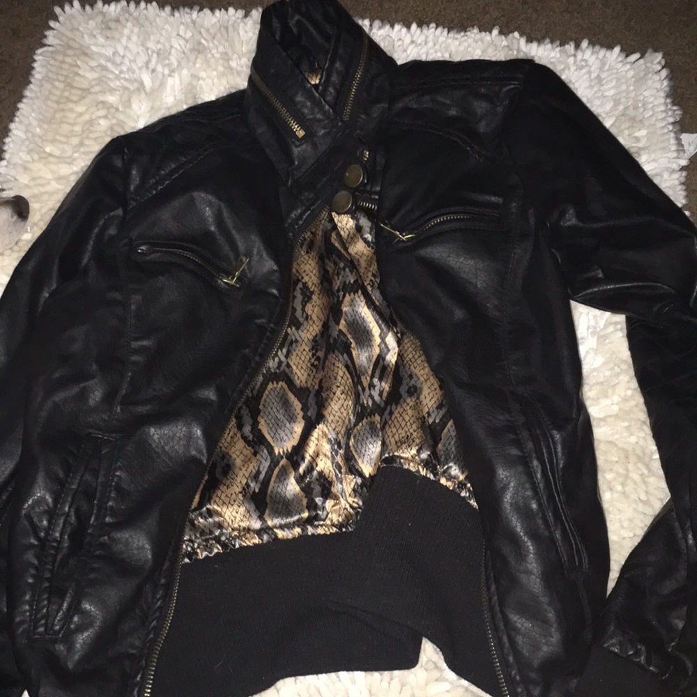 Black leather Jacket